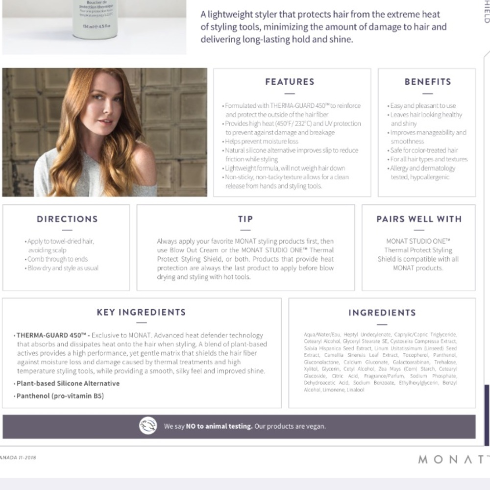 MONAT Thermal Protect Styling Shield - Picture 2 of 2